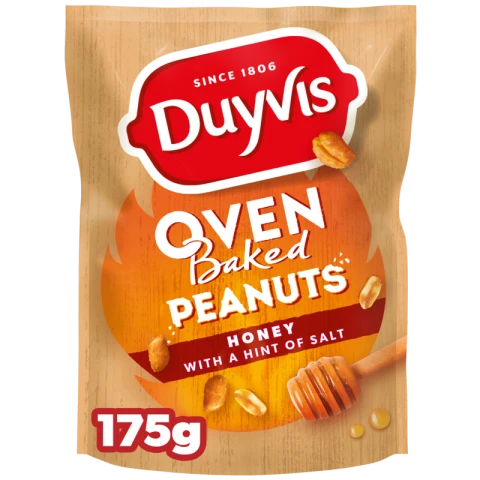 DUYVIS Erdnüsse im Ofen mit Honig geröstet 175g