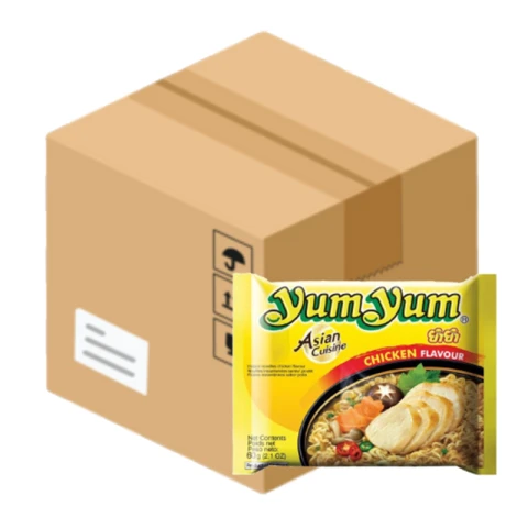 Yum Yum Instant-Nudeln Huhn 30 x 60g Karton Großpackung