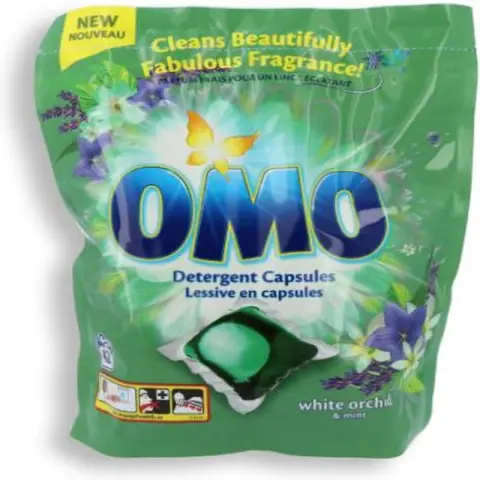 OMO Wascapsules – Flowery White Orchid 42 stuks