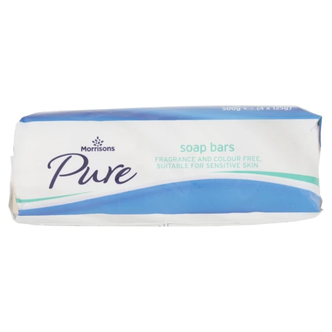 Morrisons Pure Soap Bars 125g 4 Pack