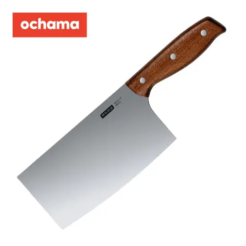 J.Zao Couteau à trancher à usage domestique - Manche en bois d'ébène importé - Léger et tranchant