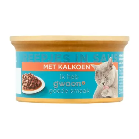 G'woon Reepjes in Saus met Kalkoen 85g