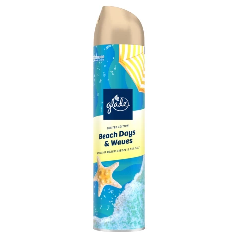 Glade Spring Aerosol Air Freshener Beach Days  Waves 300ml