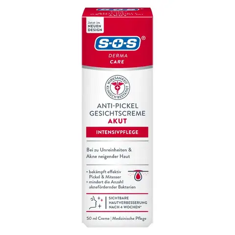 SOS Derma Care Anti-Pickel Gesichtscreme Akut 50 ml