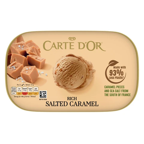 Carte D'Or Ice Cream Dessert Rich Salted Caramel Ice Cream 900ml