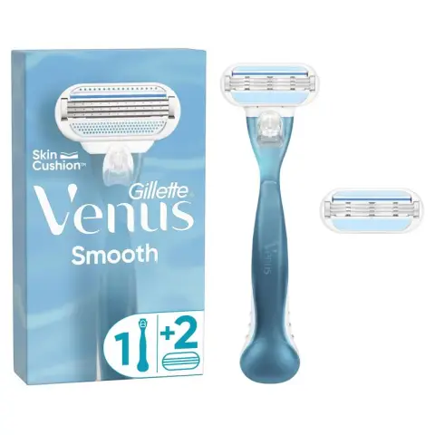 Venus Smooth Rasierer 1 Griff + 2 Klingen