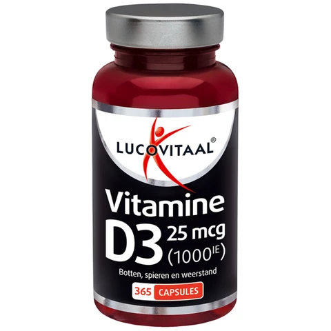 Lucovitaal Vitamine D3 25 mcg (1000 IE) 365 stuks