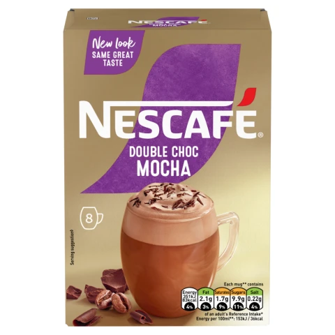 Nescafe Double Choc Mocha Instant Coffee 8 Sachets 167.2G