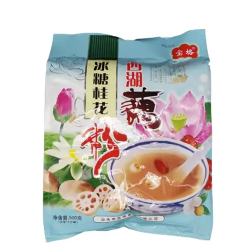 Bao Ge Baoge Xihu Vermicelles de racine de lotus avec sucre de roche et osmanthus 500 g