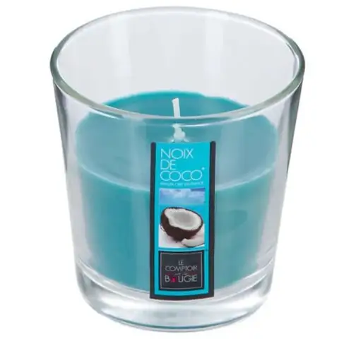 Scented Candle Glass Jar - 90 g - Coconut Scent