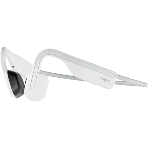 SHOKZ OpenMove S661 Bone Conduction Earphones for Running and Workout, Open-Ear, 6H Playtime, IP55 Waterproof - White (HK Version)