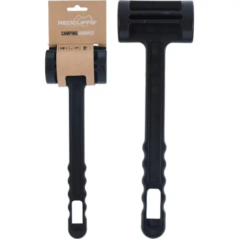 Kampeerhamer 30cm Zwart