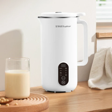 Royalstar Mini Soybean Milk Maker 450ML 500W White Multifunctional 12-hour Reservation Keep Warm 6 Functions 6 Functions