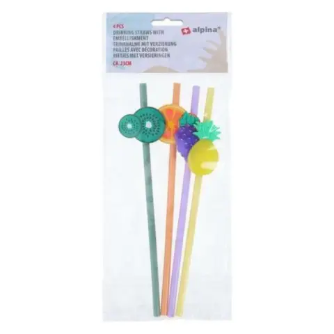 Décoration en paille 4 pièces