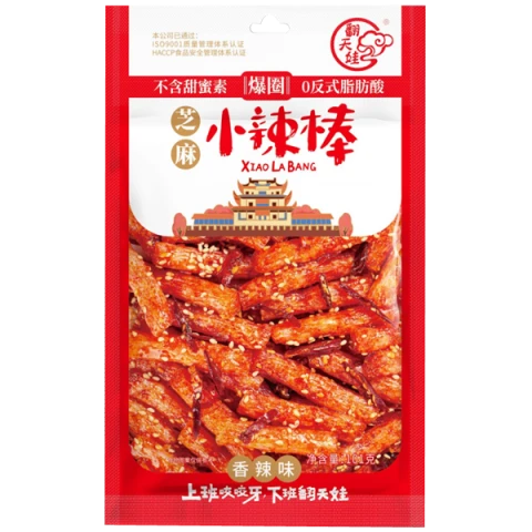 Fan Tian Wa Sesame Spicy Gluten (Xiao La Bang) 101g 翻天娃芝麻小辣棒 113g