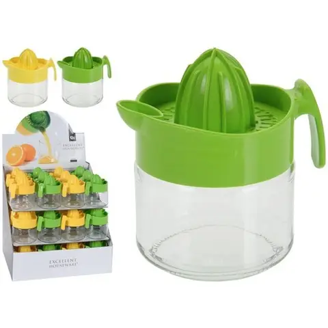 Fruit Juicer Manual Juice Extractor - 300ml - Yellow and green colours randomly dispatched