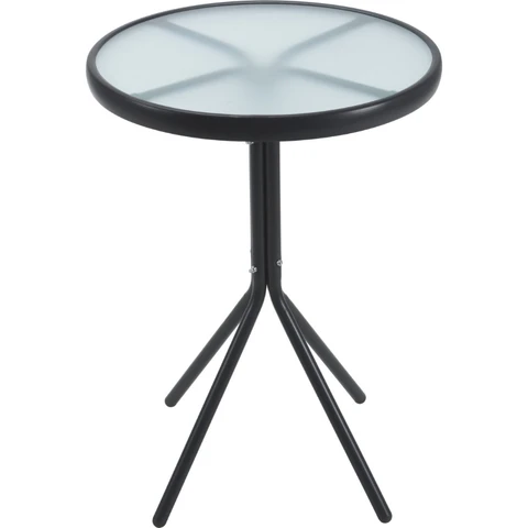 Round Table Metal With Glass