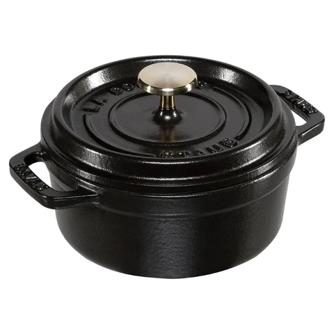 Staub Cocotte Klassische Emaille-Gusseisen-Kasserolle – Mit Deckel – 12 cm – 400 ml