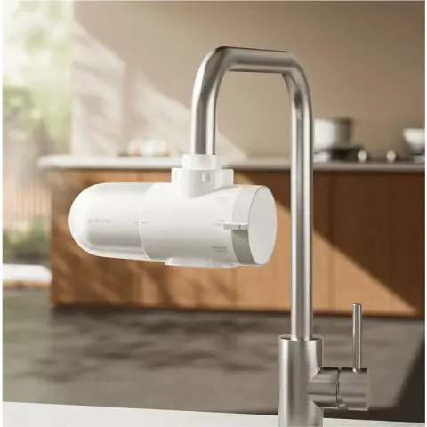 Faucet Water Filter - Dual-Core 4-Stage Purification, Kitchen Tap Filtration