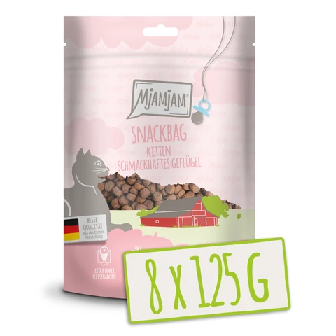 MjAMjAM - Snackbag - Kitten - Tasty poultry 125g*8