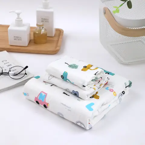 Tuqiang Six-ply Washed Face Towel Baby Towel Bath Towel Set