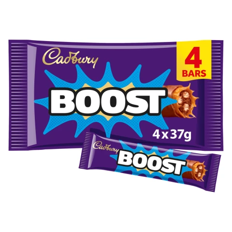 Cadbury Boost Chocolate Bar 4 Pack Multipack 148g