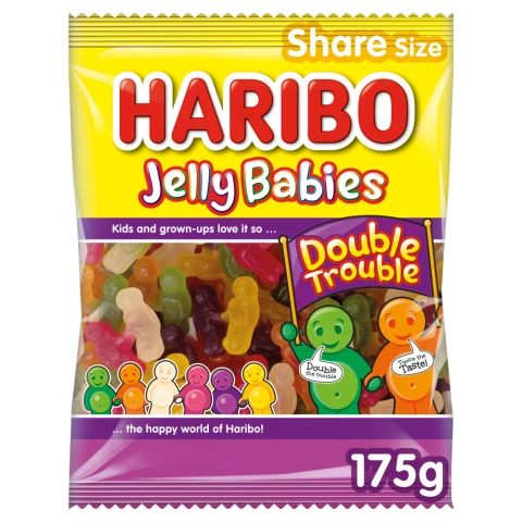 Haribo Jellly Babies Double Trouble Share Size 175g