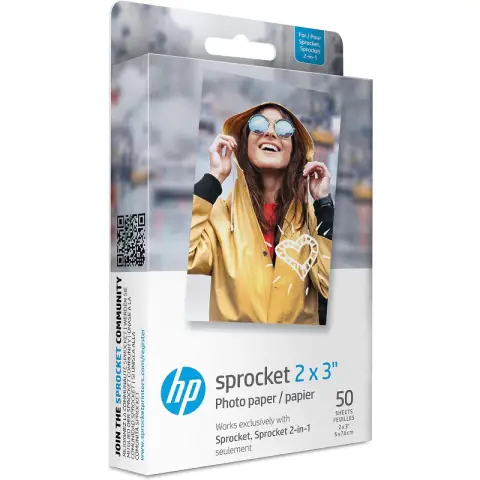 HP ZINK Paper 50 Pack 2x3