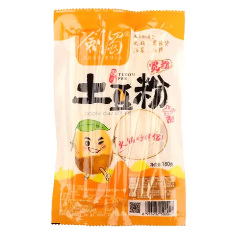 JIANSHU POTATO NOODLES WIDE 180G