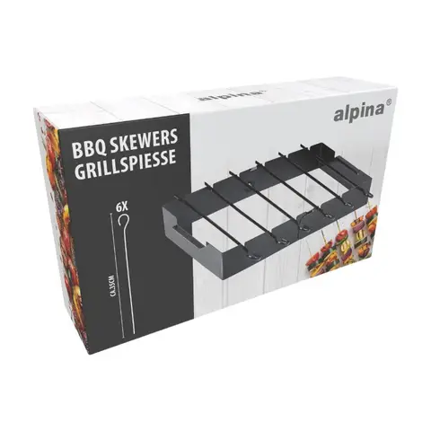 Spießhalter für Grillspieße 6-teilig