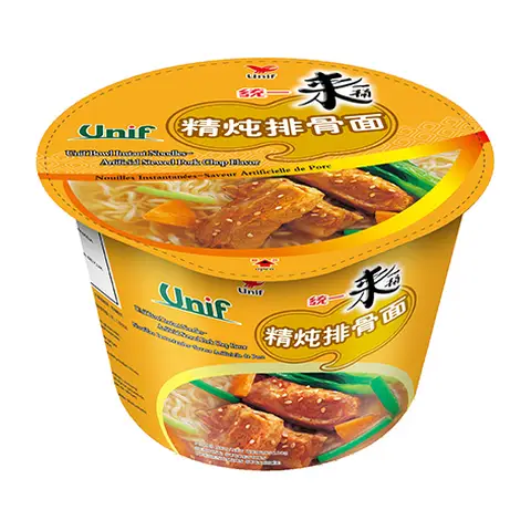 UNIF Nouilles aux côtes de porc mijotées  (en bol) 110 grammes