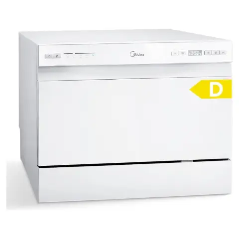 Midea MDWTT0602MW-WE - Tabletop Dishwasher - 6 place settings Integrated White