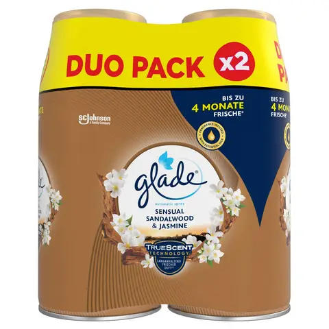 Glade Automatikspray-Nachfüller Sinnliches Sandelholz Doppelpack 2 x 269 ml