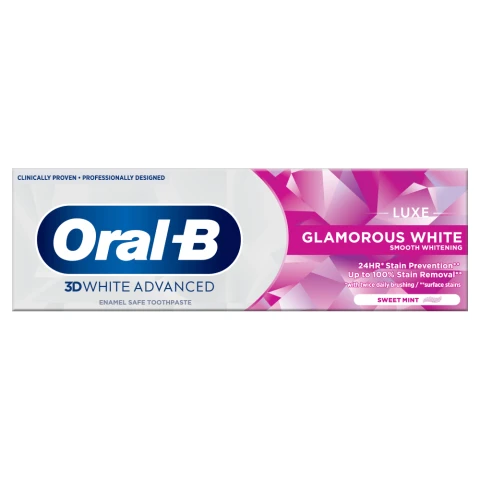 Oral-B 3DWhite Advanced Luxe Glamorous White Toothpaste 75ml