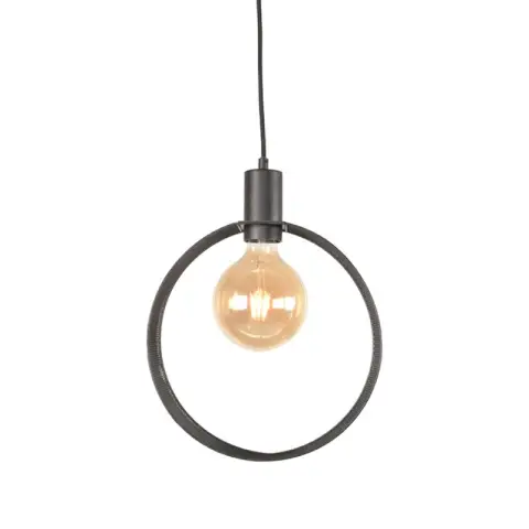 LABEL51 Hanglamp Ronda - Zwart - Metaal - 1-Lichts 1-Licht