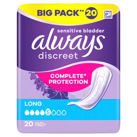 Always Discreet Pads Long 20 Pads