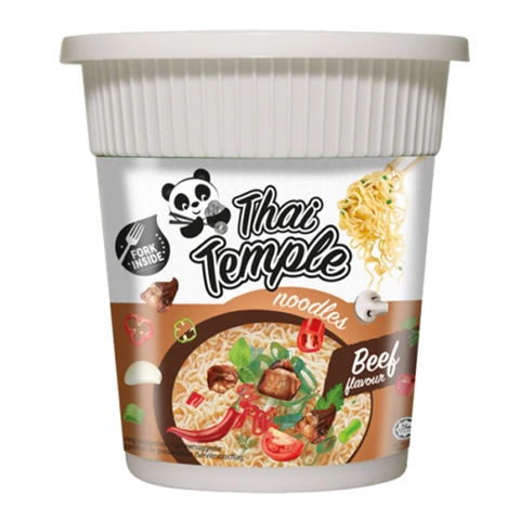 Thai Temple Panda Nudeln Rindfleischgeschmack Becher _ 24 x 60 g
