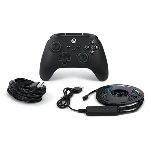 Liking PowerA Advantage Kabelgebundener Controller mit Lumectra RGB LED-Streifen