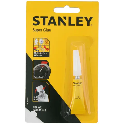 Stanley superlijm - 3 g, transparant