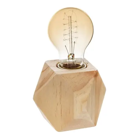 Atmosphera Bahia lamp with base 8 cm high natural wood