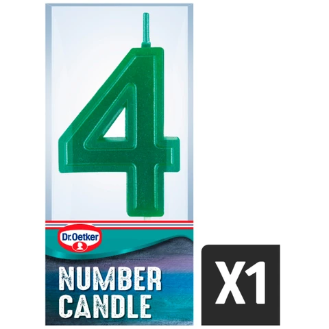 Dr. Oetker Number 4 Candle
