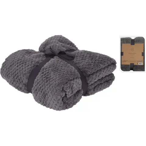 Decke Fleece 130x170cm Grau