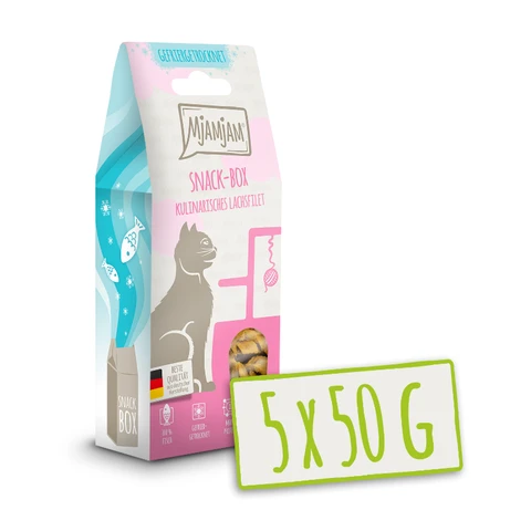 MjAMjAM Snack-Box Filet de Saumon Gourmet 50 g x 5
