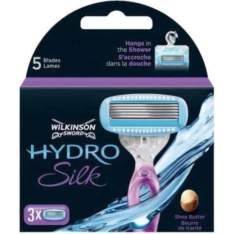 Wilkinson Hydro Silk 5 Rasierklingen Für Damen 3 Stück