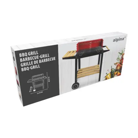 Barbecue steel 83x28x83cm