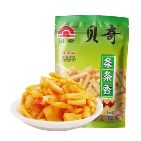 Beiqi Crisp spicy Delicious Radish 90g 贝奇 条条香90g