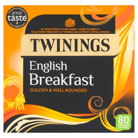 Twinings English Breakfast 80 Tea Bags 200g