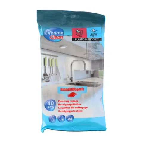 Lifetime Clean Cleaning wipes hygenic 40pcs