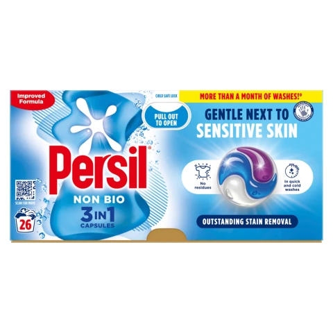 Persil  3 in 1 Washing Capsules Non Bio 26 washes