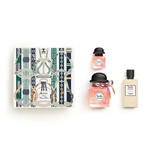 Coffret Cadeau Twilly d'Hermès 97,5 ml - Eau de Parfum Vaporisateur 50 ml + Miniature 7,5 ml + Lait Corps 40